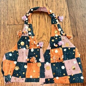 ZARA Colorful Patchwork Halter Top